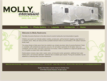 Tablet Screenshot of mollyrestrooms.com